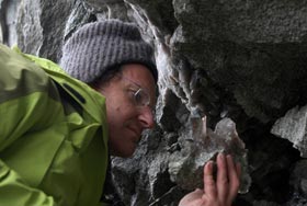 La grande caverna di cristalli al Piz Vallatscha