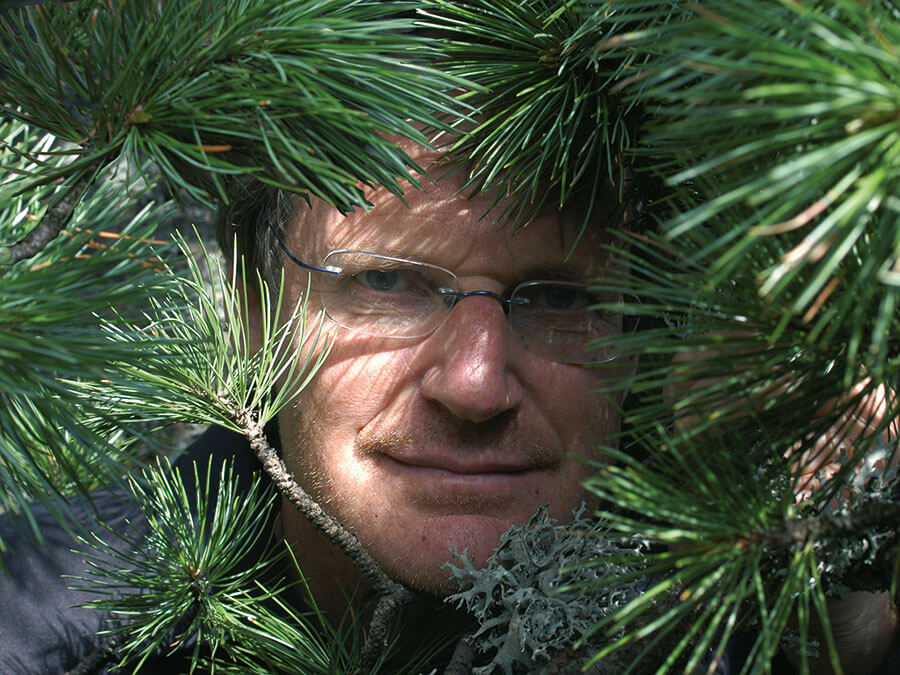 Michael Wachtler between conifers